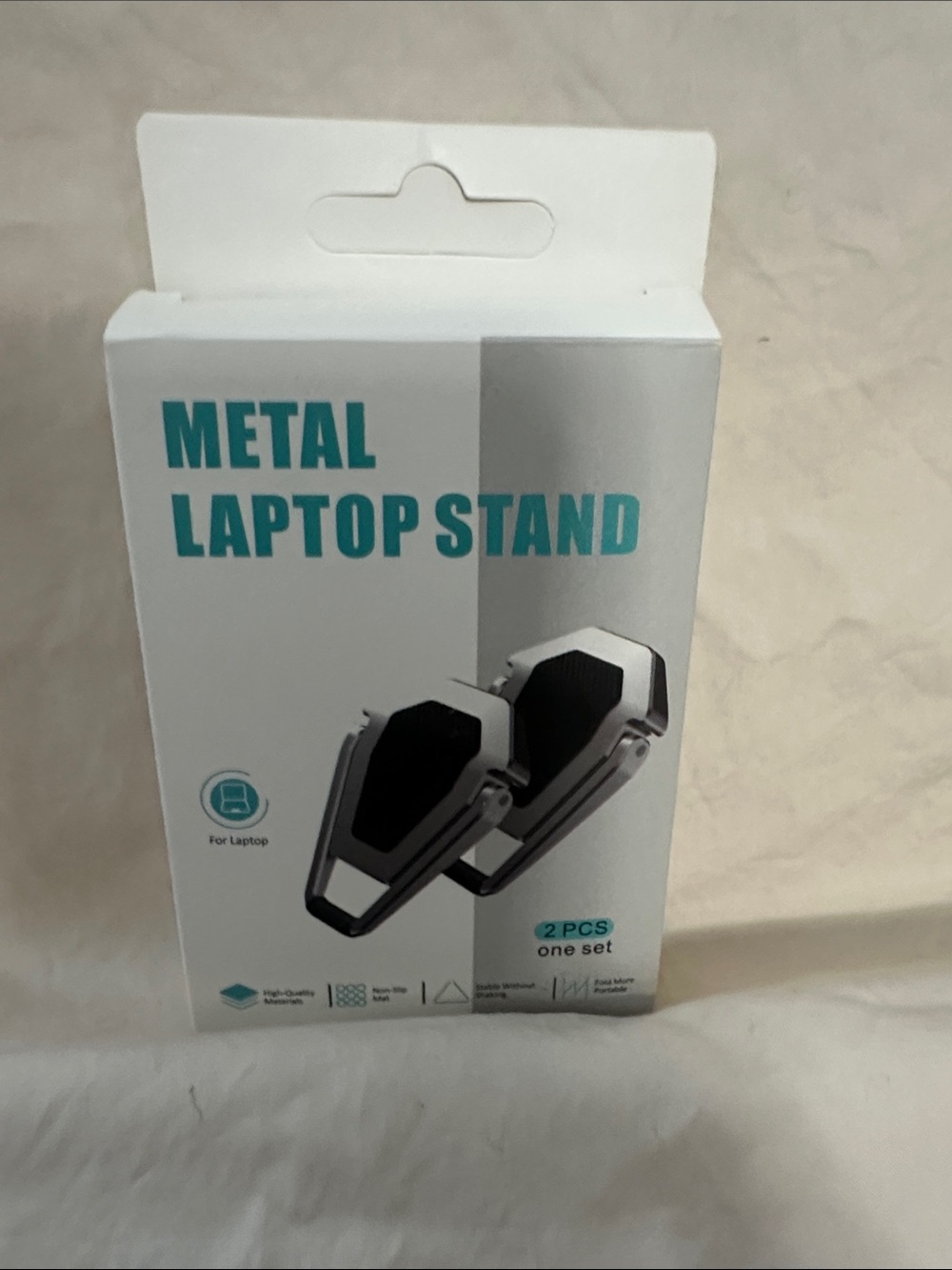 Metal Laptop Stand - Silver 2 pc set NWT